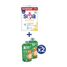 Sma Optıpro 3 Devam Sütü 1.2kg 2x600g + Gerber Organıc Yulaflı, Havuç, Elma Ve Bal Kabağı Püresi 2x110g