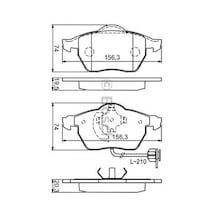 Disk Balata Vw Passat 1.6 96-20, 1.9 Tdı 96-00, Passat 1.9 Tdı 00-05, A4 1.9 Tdı 94-01, A4 1.9 Tdı 04-08, A4 8ec,b7 2.0 04-08, A6 1.9 Tdı 97-04 Ön -