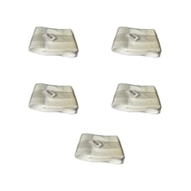 Plastik Şeffaf Beyaz Sup Kaşık - Tatlı Dondurma Kaşığı - 12.5 Cm. - 50 Adetlik 5 Paket Beyaz