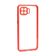 Zore Reno 4 Lite Kılıf Ogaa Kaff Kapak - Kırmızı