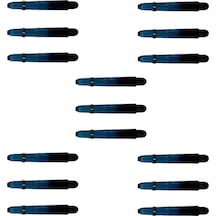 5 Set 15 Adet 35mm Mavi-siyah Polikarbon Şeffaf Dart Shaft-şaft