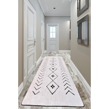 Fiona Ekru Djt 150X300 Cm Kaymaz Taban Yolluk Halı
