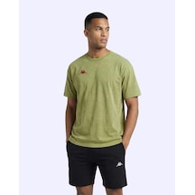 Kappa Jona Tshirt Erkek Yeşil Oversize Tişört