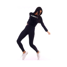 Gugus Basic Kapüşonlu Sweatshirt Siyah-
