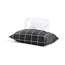 Wabjtam Kumaş Mendil Kutusu Tutucu Dikdörtgen Mendil Kutusu Kapağı Ev Ofis Araba Otomotiv İçin