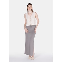 Colin's Colins Slim Fit Düz Kadın Gri Etek Cl1073051 Cl1073051 Q1.v1 Gra Gri