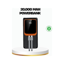 Mey İthalat Powerbank 20000 Mah 22.5w Hızlı Şarjlı Ve Kompakt Çoklu Kablo Çıkışlı Çok Renkli