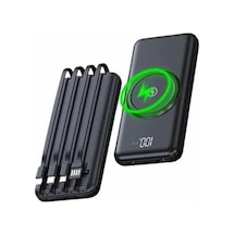 Bay Wireless Powerbank 10000 Mah Led Ekranlı Dahili Kablolu Hızlı Şarj Najmaddin Standart 08097634