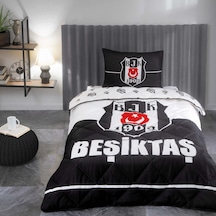 Taç Lisanslı Beşiktaş Logo Tek Kişilik Yorgan Seti 000000001000047035