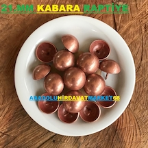Bakır 21 MM Çapında Kabara Raptiye Çivisi Bakır Renk 20 Adet