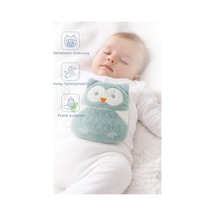 Babyjem Kiraz Çekirdekli Baykuş Kadife Rahatlatıcı Gaz Kemeri & Gaz Yastığı - Yeşil