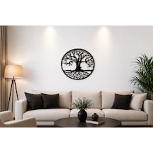Hayat, Ağacı, Duvar, Dekoru, 50x30 Cm Siyah, Mdf, Lazer. Kesim Modern, Salon, Ve Ofis, Dekorasyonu