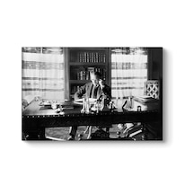 Atatürk Kitap Okurken Tablosu 60 X 40 -