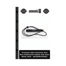 Premium Adet Antrenör Kod Mını Elektronik Düdük Led Işıklı 8616-1918 - Aksddkfox001 Çok Renkli