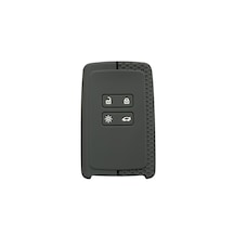 Autohan Keys Renault Anahtar Koruma Kılıfı, Petek Desenli, Gri-siyah, Clio 5, Megane 4, Captur, Kaleos, Kadjar İle Uyumlu