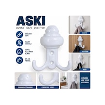 Banyo,vestiyer,dolap Askısı Beyaz - 922665392 Beyaz