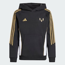 Adidas Messi Hoody Genç Kapüşonlu Sweatshirt Siyah