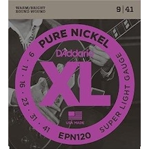 D'addario Epn120 Xl Pure Nickel Elektro Gitar Tel Seti - 9-41 Super Light Profesyonel Saf Nikel Malzeme, Klasik Retro Karakterli Sesler Ve Kolay Bend İmkanı