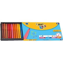 Bic Keçeli Boya Kalemi Visa Jumbo Yıkanabilir 24 Renk 965209