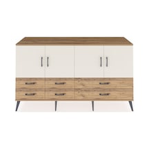 Hyperion Konsol 6 Raflı 6 Çekmeceli 4 Kapaklı 176x44x99 Çam-aytaş Çam-aytaşı/çam