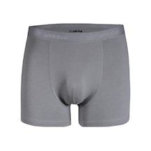 6 Adet Yıldız Erkek Modal Likralı Boxer Short Gri 41