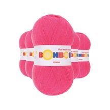 5 Adet Kristal El Örgü Lif İpi Orkide Pembe 98319 - Bonbon Mudanis