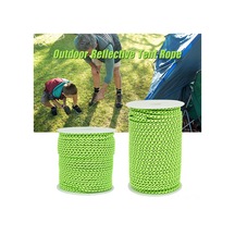 Vkemall 50m 4mm Dış Mekan Çadır Teli, Yansıtıcı Özellikli, 6 Adet Alüminyum Gergi Aleti İle, Gece Güvenliği Ve Dayanıklılık Sağlar Çok Renkli