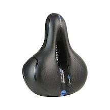 Novahub Mavi Hafızalı Köpük Yastıklı Şok Şeridi Emme Yansıtıcı Geniş Bisiklet Selesi Mavi Mavi