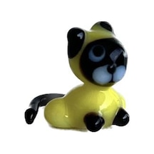 El Yapımı Mini Murano Cam Kedi Biblo A116-03