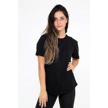 Rubadi Oversize Bol Ve Geniş Kesim Siyah T-shirt. Salaş Model Siyah