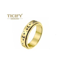 Novahub Altın Xingyue Xiang Eşlik Eden Titanyum Çelik Çift Yüzük Kadın Anti-anksiyete Dekompresyon Rotasyon Halkası 9 Altın - Standart Altın Novahub Altın Xingyue Xiang Eşlik Eden Titanyum Çelik Çift Yüzük Kadın Anti-anksiyete Dekompresyon Rotasyon Halkası 9 Altın - Standart Altın