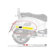 Bay Etiket Sts10 Mat Sari Sıyah Vespa Gts250/300 Yan Cita Seti