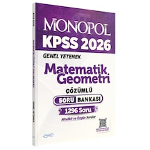 2026 Kpss Matematik Geometri Çözümlü Soru Bankası Monopol Yayınları