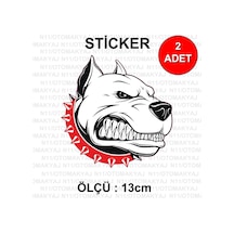 Pitbull Köpek - Araba Kask Motosiklet Laptop Taplet Sticker