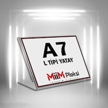 L Tipi A7 Pleksi Föylük Broşürlük-Yatay A7 Föylük-20 Li Paket (478996335)