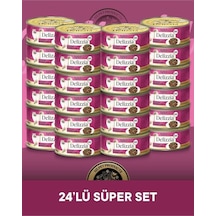 Reflex Plus Delizzia Yetişkin Tavuklu-ciğerli Gravy Kedi Maması 24x85 Gram