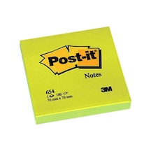 Post-İt 654 Sarı  76x76 Yapışkan Not Kağıdı