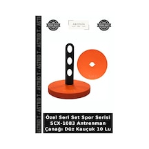 Özel Seri Set Spor Serisi Scx-1083 Antrenman Çanağı Düz Kauçuk 10 Lu Çok Renkli