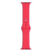 Watch 38mm Band Serisi Klasik Kordon Silikon Strap Kayış-light Rose Red