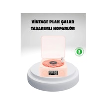 Gece Lambası Stereo Bluetooth Hoparlör Dijital Saat Su Dalgası Efektli 3-ü-1 Cihaz