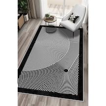 West Home Makinede Yıkanabilir Kaymaz Taban Leke Tutmaz Modern Siyah Mutfak Halısı Salon Halısı Ve Yolluk Wh 581 Black