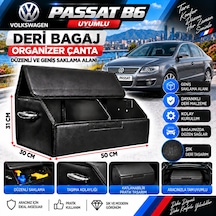 Volksvogen Passat B6 Uyumlu Oto Bagaj Organizeri Deri Bagaj Kutu Çanta 1