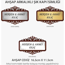 Kapı Isimliği Ahşap Şık Tasarım
