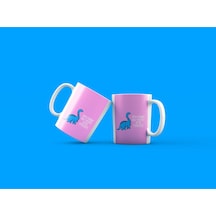 Yaşıyorum Bu Hayatı Ama Yerlerde Yazılı Baskılı Porselen Kupa