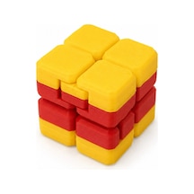 Çift Renk Sonsuzluk Küpü Kırmızı 40x40mm