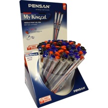 Pensan My-Kıng Jel Metal Klipsli Msk 0,5 Mm Karışık Mavi-siyah-kı