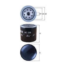 Yağ Filtresi - Fiat Premio, Tipo, Fiorino, Coupe, Uno, Ritmo, Tempra, 131, Campagnola, Duna, Elba, Egea - Mahle-oc236 09973904