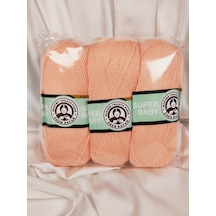 Super Baby Yavruağzı El Örgü İpi Art No:1758 Nm:3.4 100gr. 340mt. 3 Adet - Renk: 038