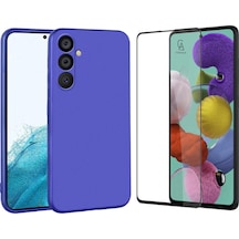 Samsung Galaxy Uyumlu A54 İle Soft Yumuşak Telefon Kılıfı Ve 5d Tam Kaplayan Cam Ekran Koruyucu