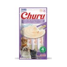 Ciao Churu Cream Tavuklu Ve Karidesli Kedi Kreması 4 X 14 Gr